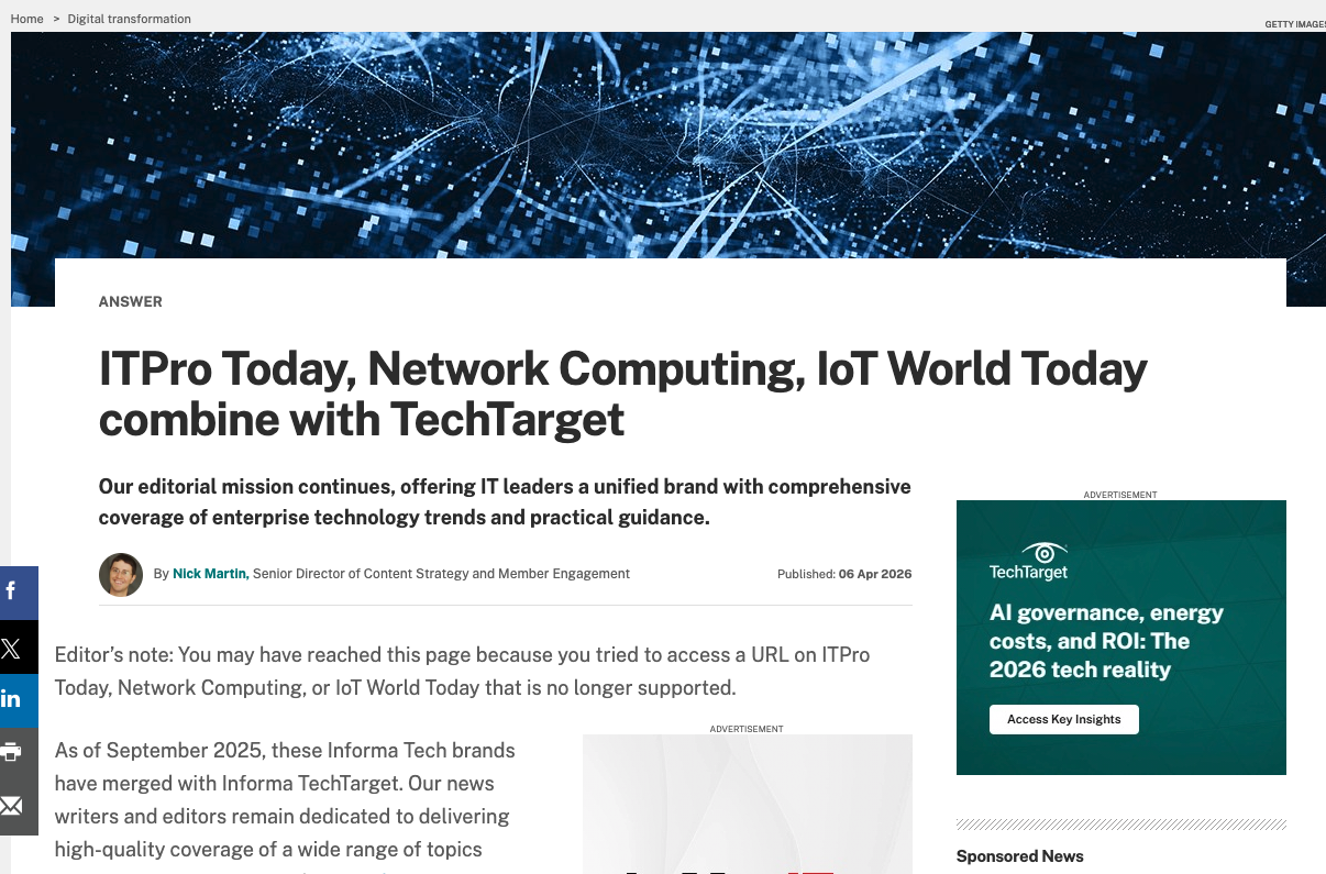 IoT World Today coverage of H2L