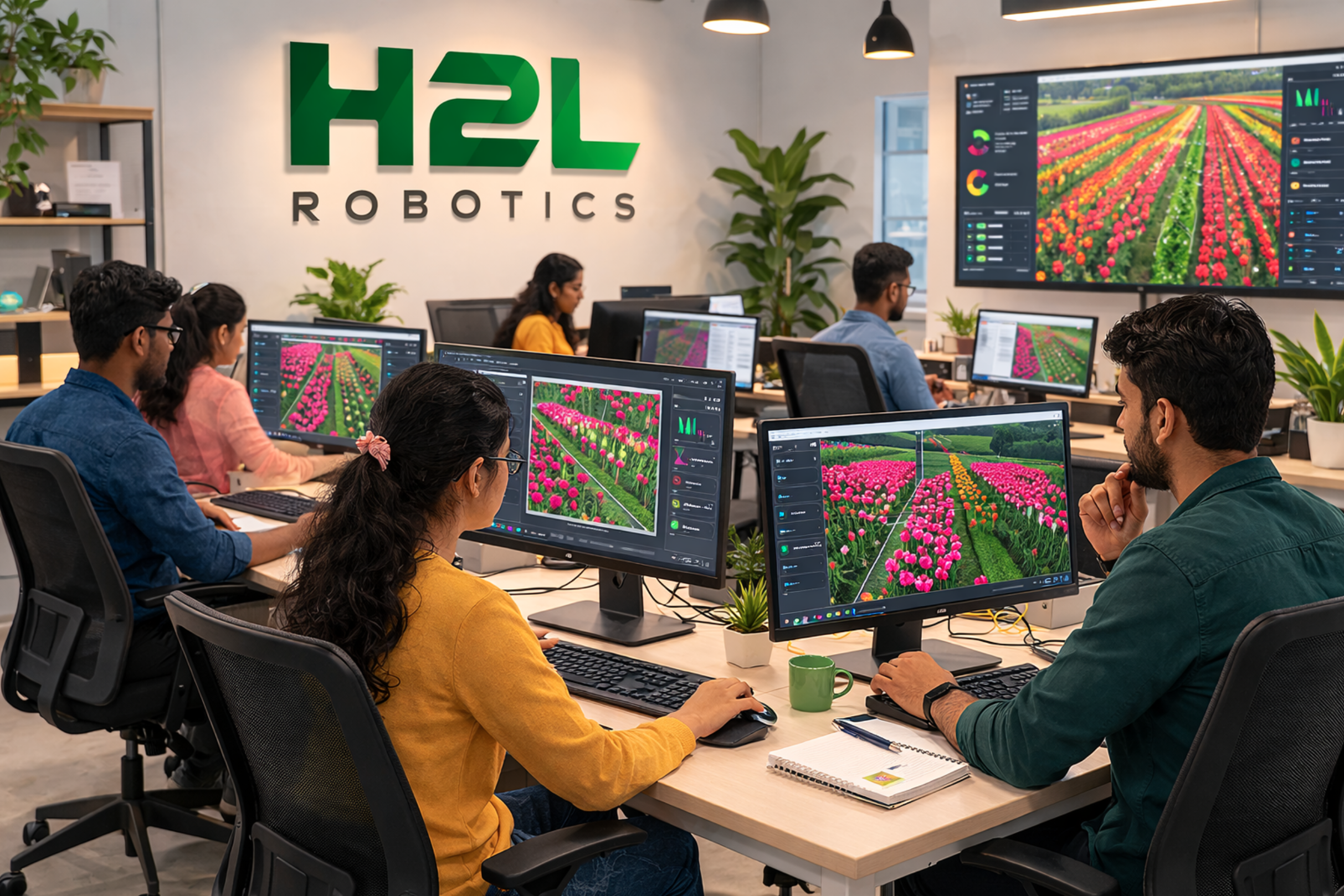 H2L Robotics India team at work