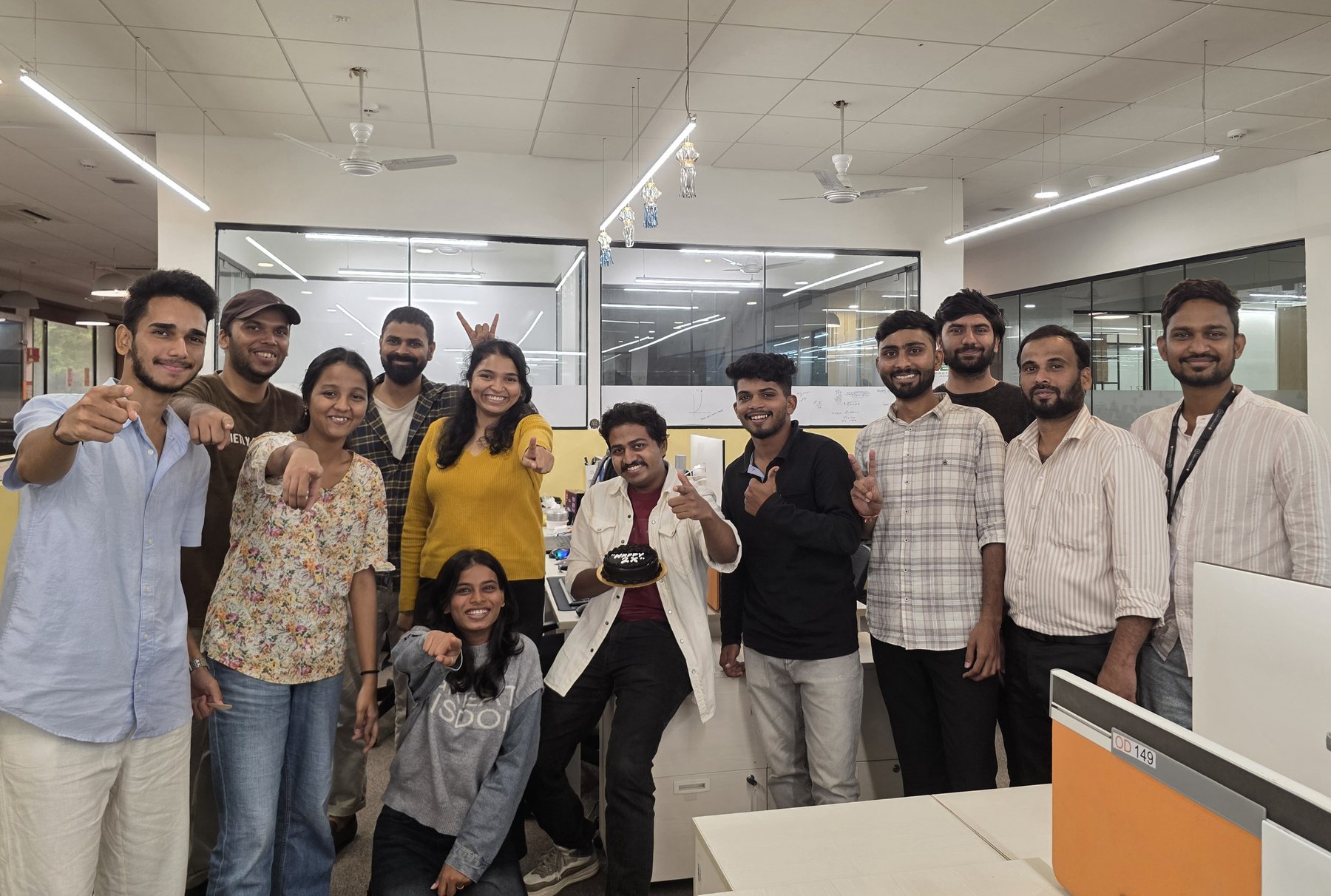 The H2L Robotics India team at the Mumbai studio