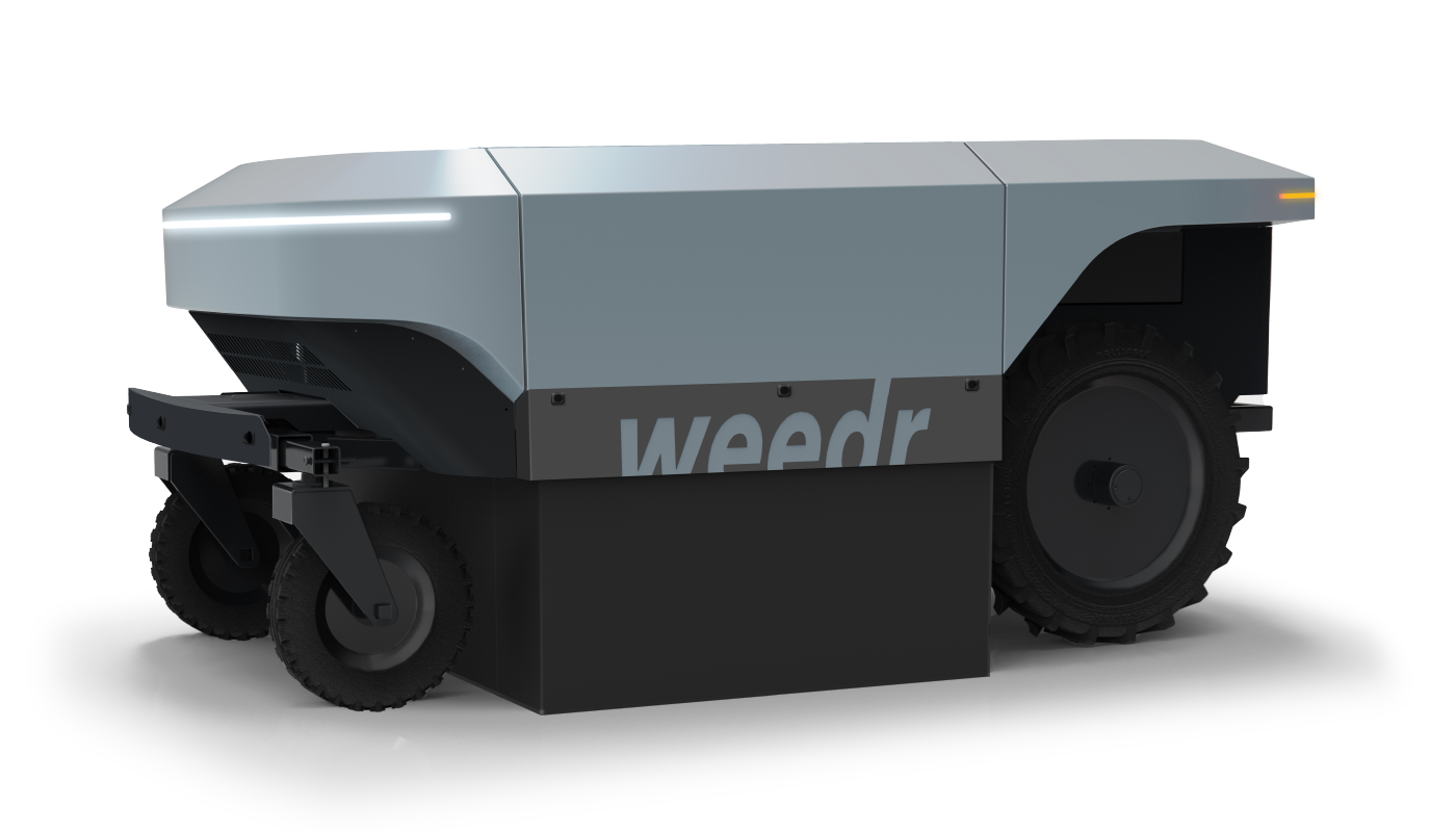CROPR WEEDR autonomous laser weeder in a vegetable field